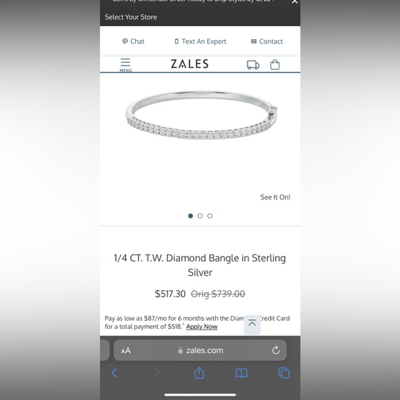 Zales diamond bangle - Picture 5 of 5